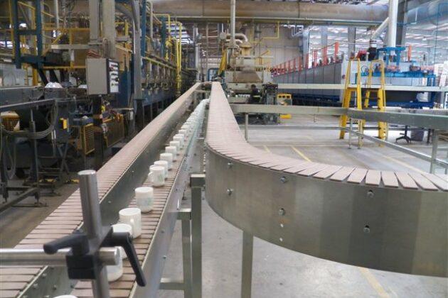 Chaîne transfert à palettes plastique