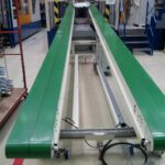 Convoyeur double voies à bande textile