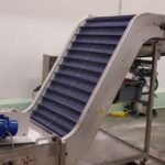 Convoyeur col de cygne à bande modulaire