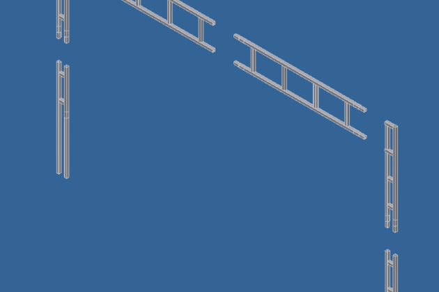 Arche métallique démontable