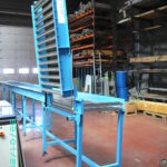 Convoyeur à rouleaux avec portillon