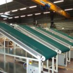 Convoyeurs inclinés à bande textile