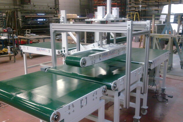 Ensemble de convoyeurs à bande textile