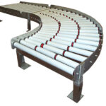 Convoyeur à rouleaux en courbe