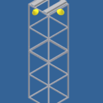 Support publicitaire métallique