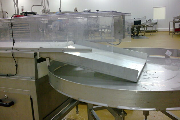 Convoyeur bande modulaire table tournante