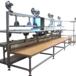 Poste de travail ergonomique avec ventilation pour les opérateurs